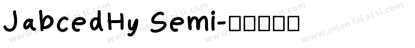 JabcedHy Semi字体转换
